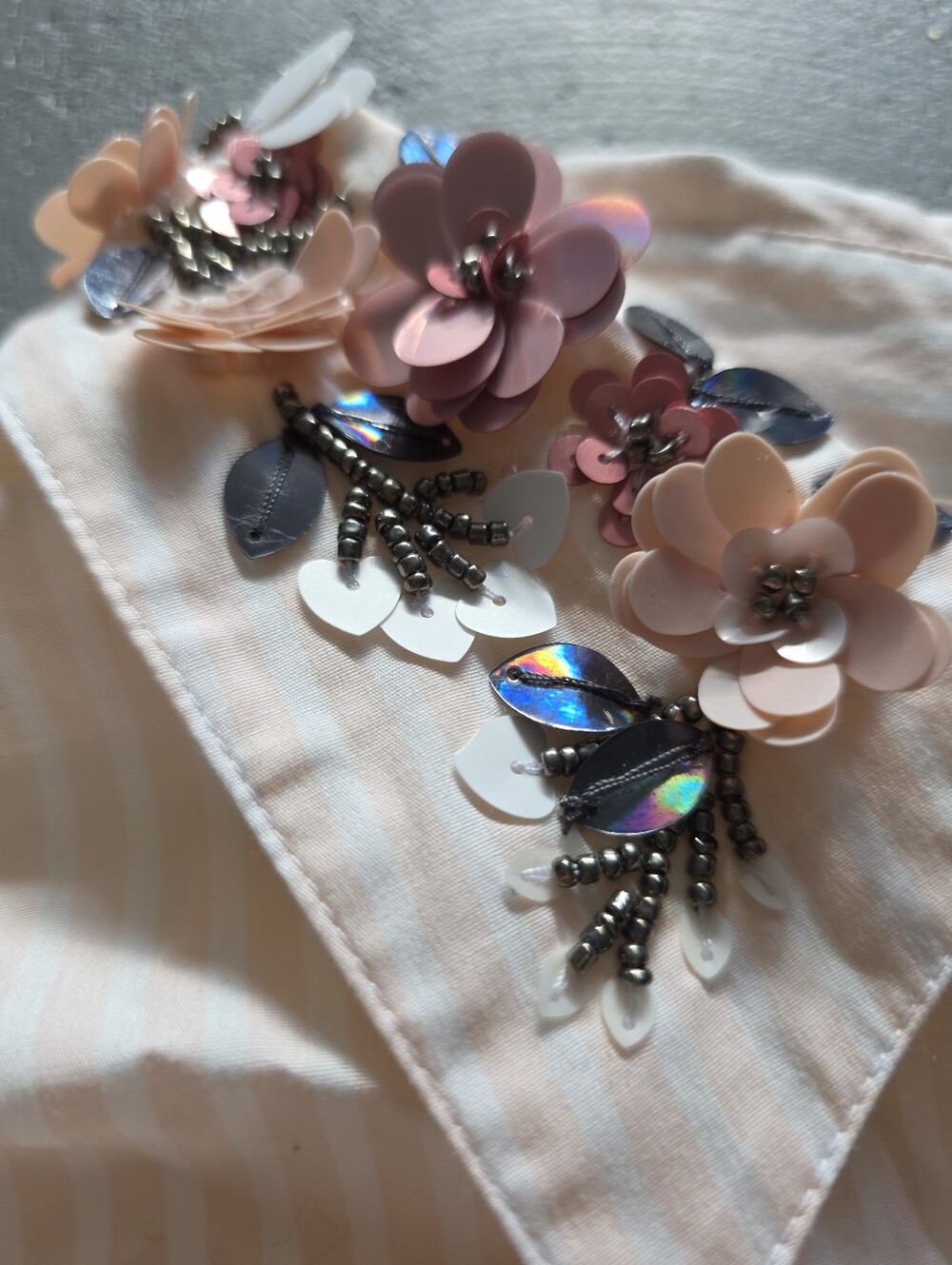 ​Express Poplin Embellished Boyfriend Portofino Shirt Size XL